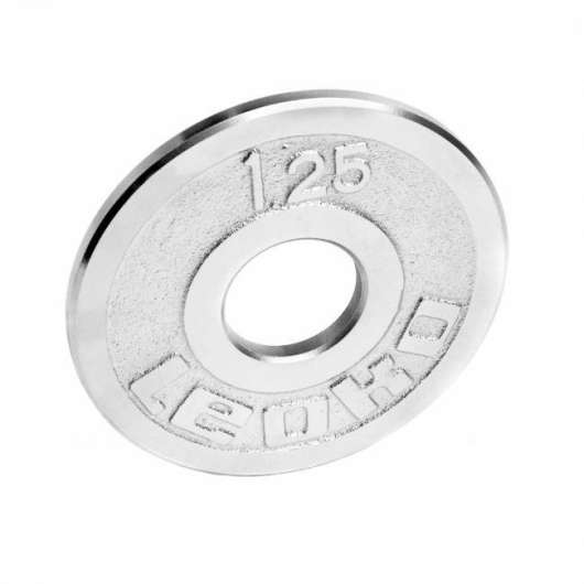 LEOKO viktskiva i metall 1,25 kg, IPF-godkänd för styrkelyft