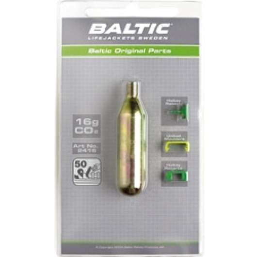 Baltic Co2-Patron 16g M. Säkerhetsstift