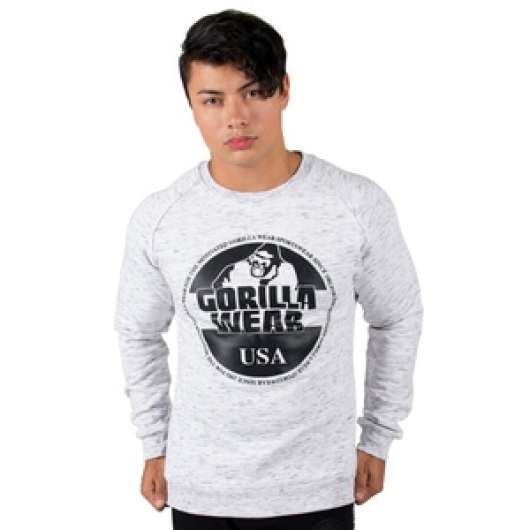 Bloomington Crewneck Sweatshirt, mixed gray, Gorilla Wear