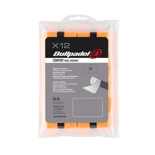 Bullpadel Comfort Padel Overgrip Orange 12-pack