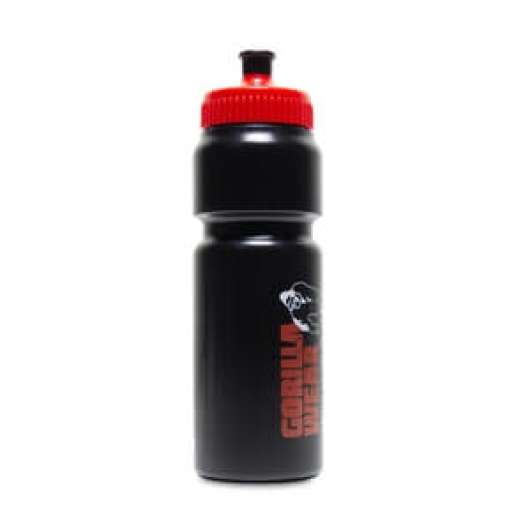 Classic Sports Bottle 750 ml, black/red, Gorilla Wear