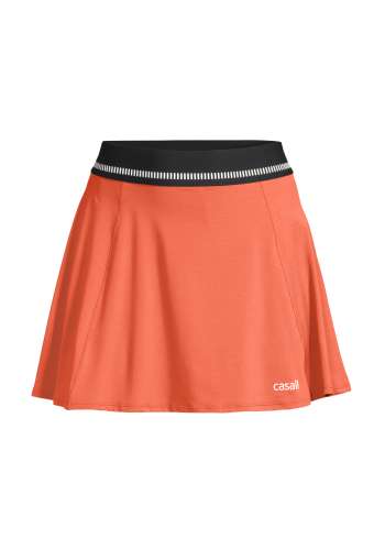 Court Elastic Skirt - Papaya Red