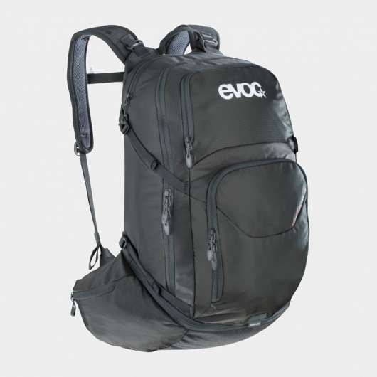 Cykelryggsäck EVOC Explorer Pro, förberedd för vätskebehållare, 30 liter, svart