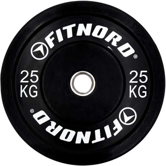 FitNord Viktskiva Bumper Black 25 kg