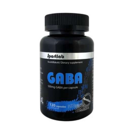 GABA 500 mg, 120 kapslar, Sportlab