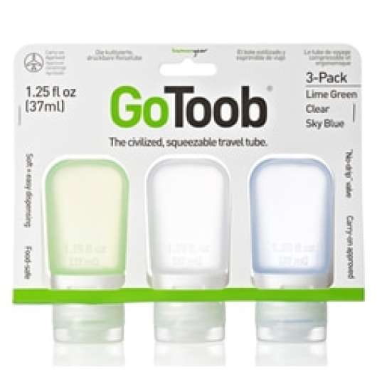 GoToob 3-pack, small 37 ml