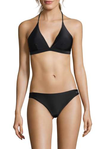 Halterneck bikini top - Black