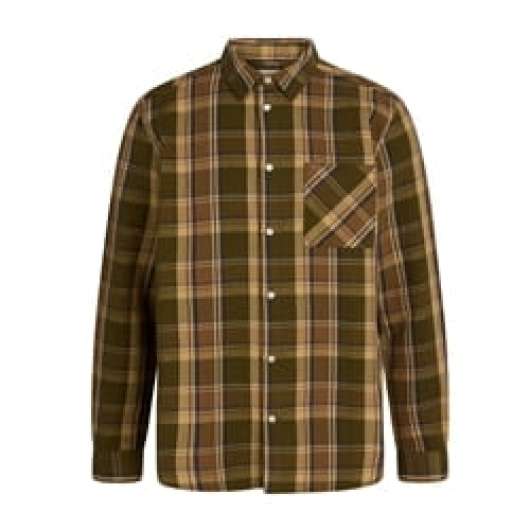 KnowledgeCotton Apparel Light Flannel Checkered Relaxed Fit Shirt