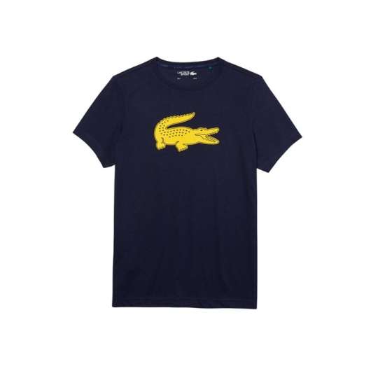 Lacoste Sport 3D Print Crocodile Breathable T-Shirt Navy Blue