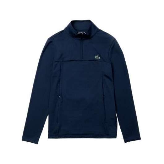 Lacoste Zippered Sweatshirt Navy Blue