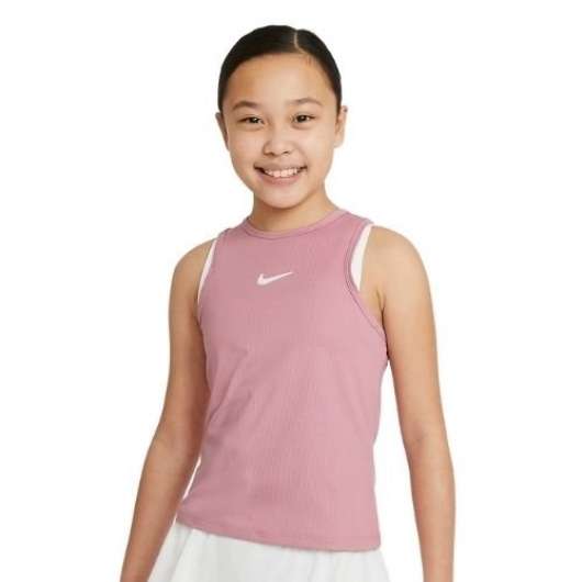 Nike Court Dri-Fit Victory Linne Junior Elemental Rosa/vit