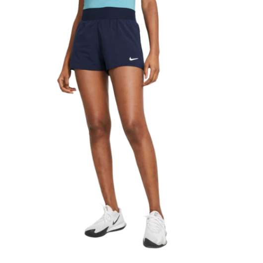 Nike Court Three Fit Victory Shorts Dam Obsidian/White