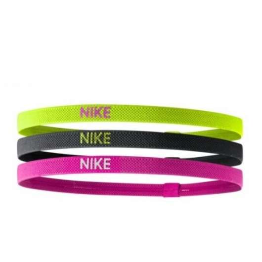Nike Hårband 3-pack Neon Gul/Svart/Pink