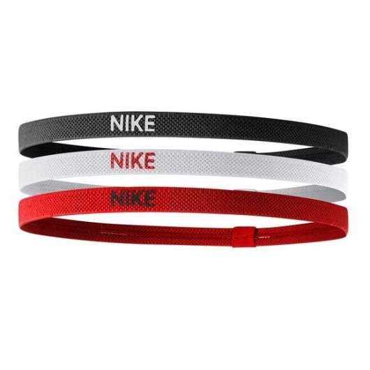 Nike Hårband 3-pack Svart/Vit/Röd