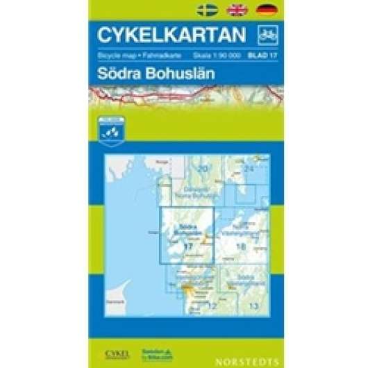Norstedts Cykelkartan Blad 17 Södra Bohuslän