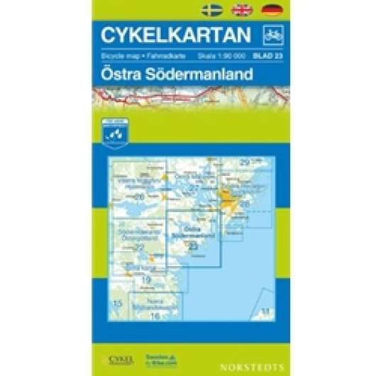 Norstedts Cykelkartan Blad 23 Östra Södermanland