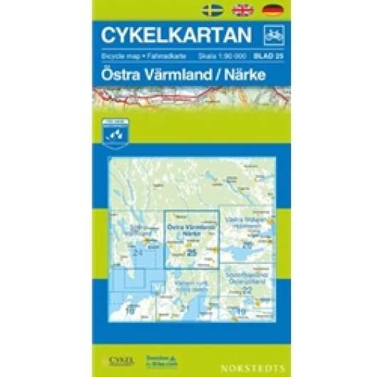Norstedts Cykelkartan Blad 25 Östra Värmland/Närke