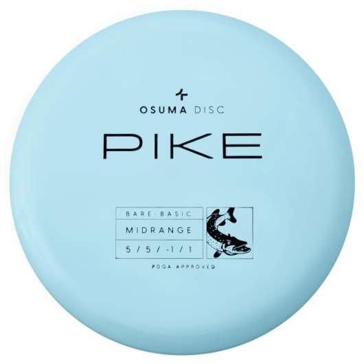 Osuma Frisbee Golf disc Bare-Basic Pike