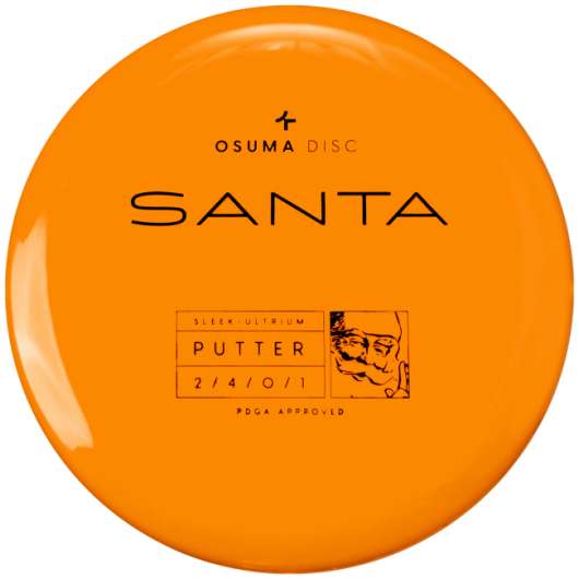 Osuma Frisbee Golf disc Sleek-Ultrium Santa