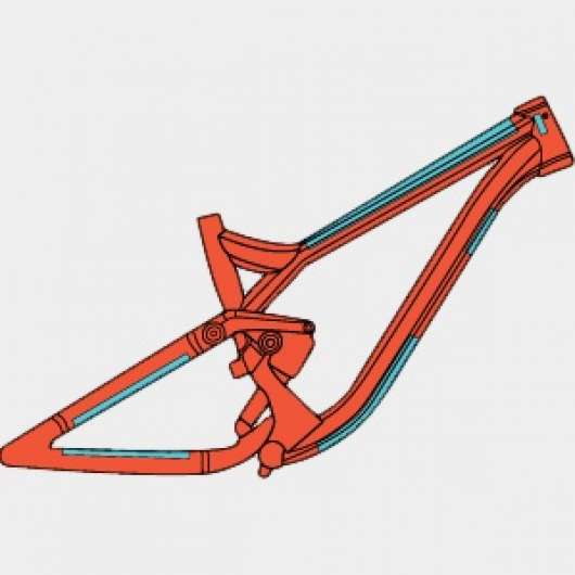 Ramskydd RideWrap Essential Frame Protection Kit MTB Gloss