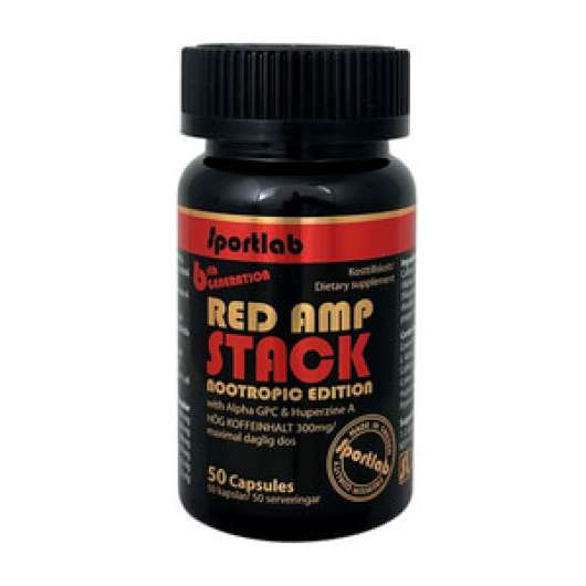 Red AMP Stack Nootropic Edition, 50 kapslar, SportLab