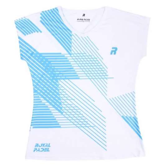 Royal Padel Dam T-Shirt White/Blue