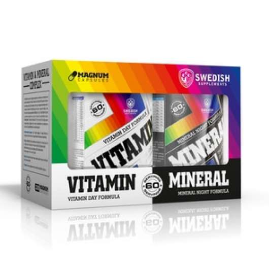 Vitamin & Mineral Complex, 2 x 60 kapslar, Swedish Supplements