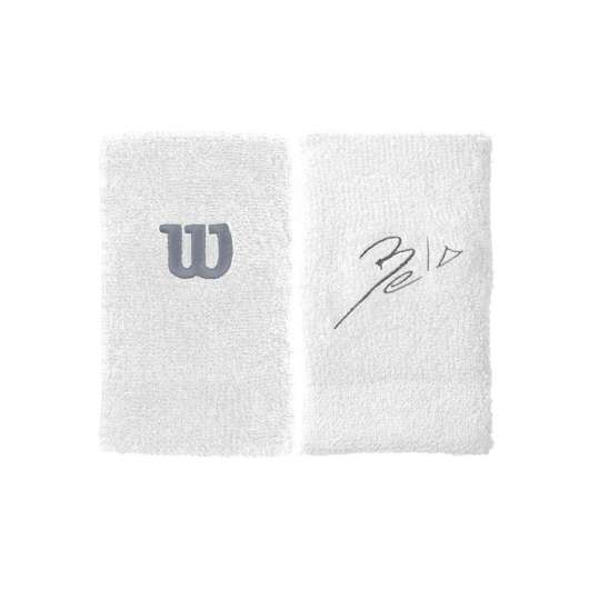 Wilson Bela Extra Wide Sweatband White 2-Pack