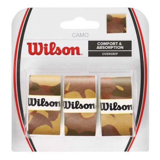Wilson Overgrip Camo Brun 3-pack