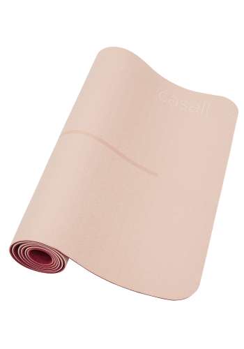 Yoga mat position 4mm - Pink/red