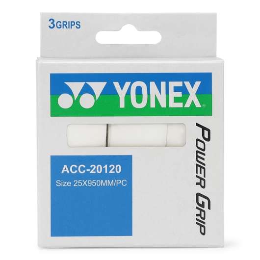 Yonex Power Grip 3-pack Hvid