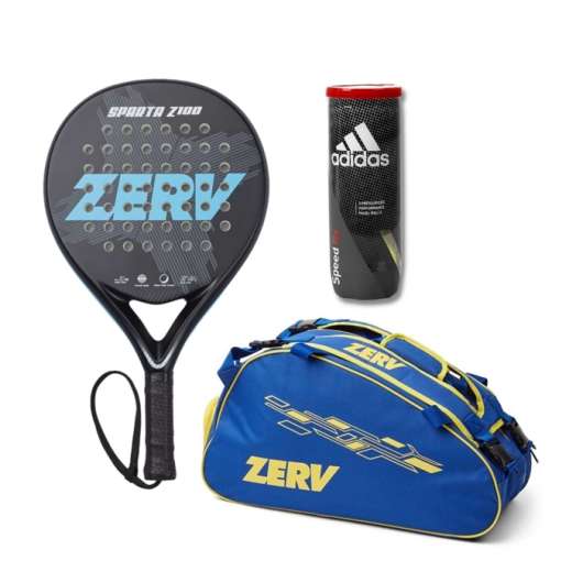ZERV Padel Paketerbjudande (Sparta Z100 + Essence Classic Padel Bag + Adidas Speed RX)