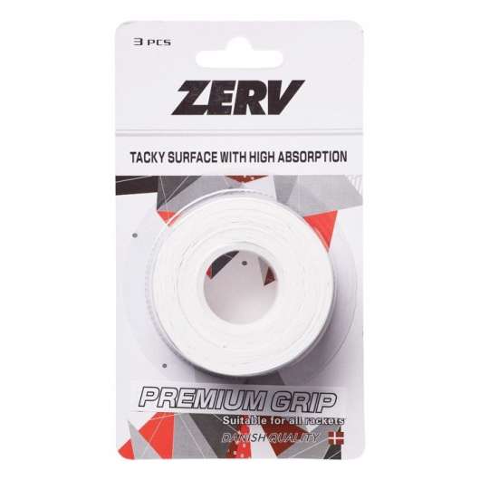 ZERV Premium Grip Vit 3-pack